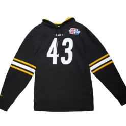 Name And Number Fleece Hoodie Pittsburgh Steelers 2006 Troy Polamalu
