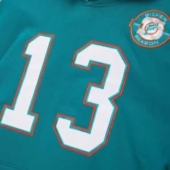 Name And Number Fleece Hoodie Miami Dolphins 1990 Dan Marino