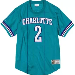 Name And Number Mesh Top Charlotte Hornets 1992-93 Larry Johnson