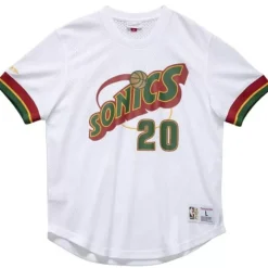 Name And Number Mesh Top Seattle Supersonics 1996-97 Gary Payton