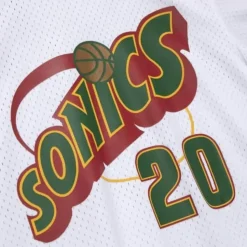 Name And Number Mesh Top Seattle Supersonics 1996-97 Gary Payton
