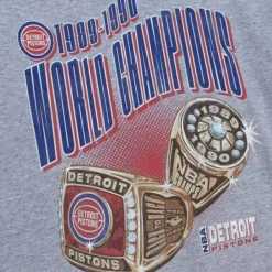 Nba 90'S Rings Tee Pistons