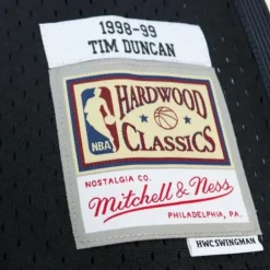 Off Court Chenille Swingman Tim Duncan San Antonio Spurs 1998-99 Jersey