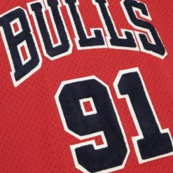 Off Court Chenille Swingman Dennis Rodman Chicago Bulls 1997-98 Jersey