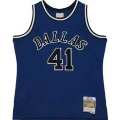 Off Court Chenille Swingman Dirk Nowitzki Dallas Mavericks 1998-99 Jersey