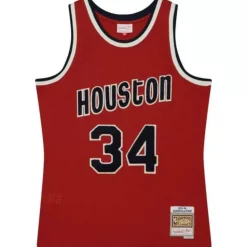 Off Court Chenille Swingman Hakeem Olajuwon Houston Rockets 1993-94 Jersey