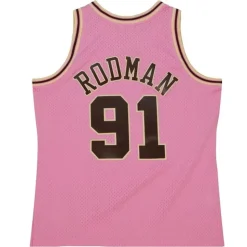 Pink Sugar Bacon Swingman Jersey Chicago Bulls 1997-98 Dennis Rodman