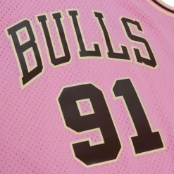 Pink Sugar Bacon Swingman Jersey Chicago Bulls 1997-98 Dennis Rodman