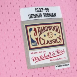 Pink Sugar Bacon Swingman Jersey Chicago Bulls 1997-98 Dennis Rodman