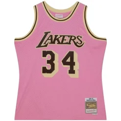 Pink Sugar Bacon Swingman Jersey Los Angeles Lakers 1996-97 Shaquille O'Neal