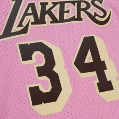 Pink Sugar Bacon Swingman Jersey Los Angeles Lakers 1996-97 Shaquille O'Neal