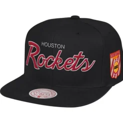Pink Under Script Snapback Hwc Houston Rockets