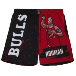Player Burst Mesh Shorts Chicago Bulls Dennis Rodman