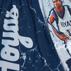 Player Burst Mesh Shorts Georgetown University Allen Iverson