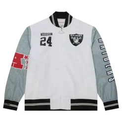 Player Burst Warm Up Jacket Oakland Raiders Charles Woodson