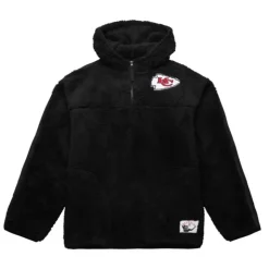 Polar Fleece 1/4 Zip Pullover Hoodie Kansas City Chiefs