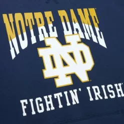 Pre-Game Ss Fleece Hoodie University Of Notre Dame