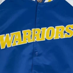 Primetime Lightweight Satin Jacket Golden State Warriors