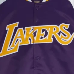 Primetime Lightweight Satin Jacket Los Angeles Lakers