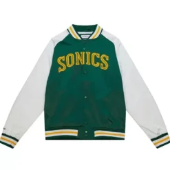 Primetime Lw Satin Jacket Seattle Supersonics