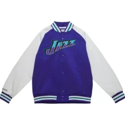Primetime Lw Satin Jacket Utah Jazz