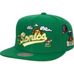 Psychedelic Snapback Hwc Seattle Supersonics