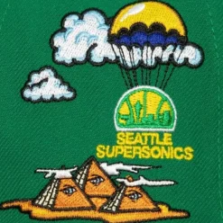 Psychedelic Snapback Hwc Seattle Supersonics