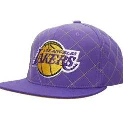 Quilted Taslan Snapback Los Angeles Lakers