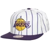 Retro Pinstripe Snapback Los Angeles Lakers