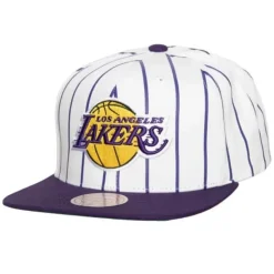 Retro Pinstripe Snapback Los Angeles Lakers