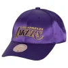 Satin Low Pro Snapback Los Angeles Lakers