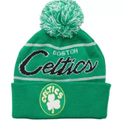 Script Pom Beanie Hwc Boston Celtics