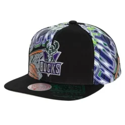 Shirt Remix Snapback Hwc Milwaukee Bucks