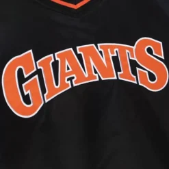 Sideline Pullover Satin Jacket San Francisco Giants