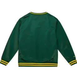 Sideline Pullover Satin Jacket Oakland Athletics
