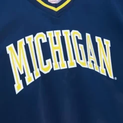 Sideline Pullover Satin Jacket University Of Michigan