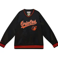 Sideline Pullover Satin Jacket Baltimore Orioles