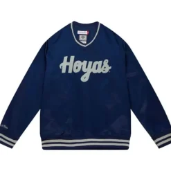 Sideline Pullover Satin Jacket Georgetown University