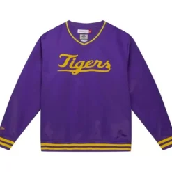 Sideline Pullover Satin Jacket Louisiana State University