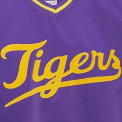 Sideline Pullover Satin Jacket Louisiana State University