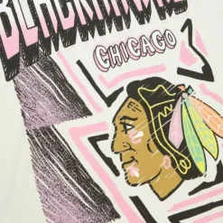 Sidewalk Sketch Ss Tee Chicago Blackhawks