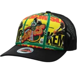 Slam Repeat Trucker Snapback Hwc Seattle Supersonics Shawn Kemp