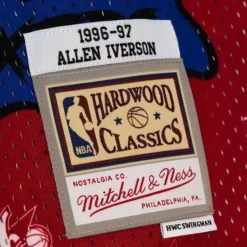 Slap Sticker Swingman Allen Iverson Philadelphia 76Ers 1996-97 Jersey