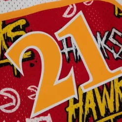 Slap Sticker Swingman Dominique Wilkins Atlanta Hawks 1986-87 Jersey