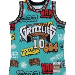 Slap Sticker Swingman Mike Bibby Vancouver Grizzlies 1998-99 Jersey
