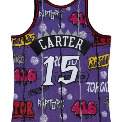 Slap Sticker Swingman Vince Carter Toronto Raptors 1998-99 Jersey