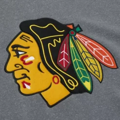 Snow Washed Fleece Crew Current Logo Chicago Blackhawks