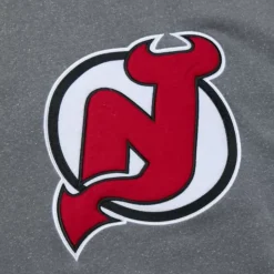 Snow Washed Fleece Crew Current Logo New Jersey Devils