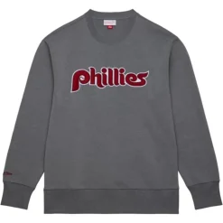 Snow Washed Fleece Crew Philadelphia Phillies
