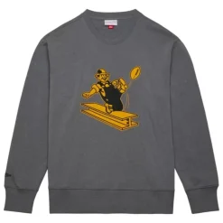 Snow Washed Fleece Crew Pittsburgh Steelers